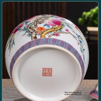 CHÓE HỌA TIẾT HOA ĐÀO